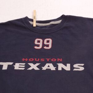 Nike Houston Texans #99 Watt Graphic Short Sleeve T-Shirt Adult Mens Size S Blue
